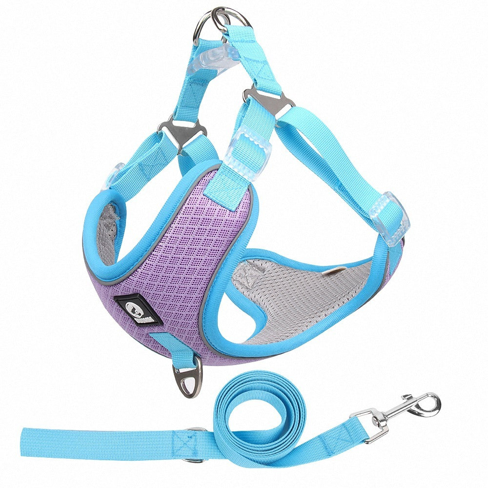 Pet Dog Harness Puppy Adjustable Breathable Mesh Reflective Saddle For Small Medium Dogs Cats Pet Supplies